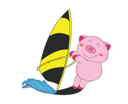 A Plump Pink Loves Sport Animated sticker #15620567