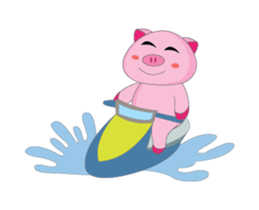 A Plump Pink Loves Sport Animated sticker #15620569