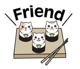 Rice cat's life sticker #15621031