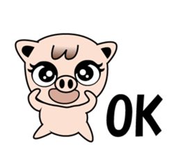 Little Pig Pootan sticker #15621654