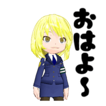 Move! Japanese female police officer2 sticker #15622417