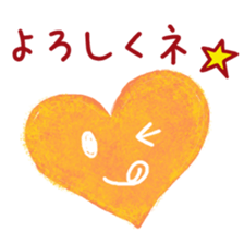 Heart character sticker #15622539