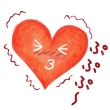 Heart character sticker #15622548