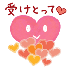 Heart character sticker #15622552