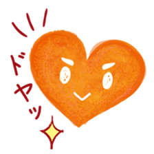 Heart character sticker #15622554