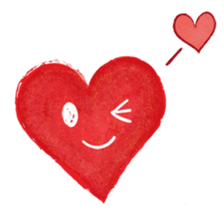 Heart character sticker #15622555