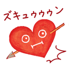 Heart character sticker #15622558