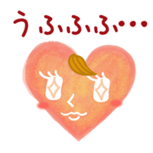 Heart character sticker #15622560