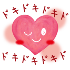 Heart character sticker #15622562