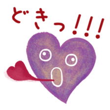 Heart character sticker #15622563
