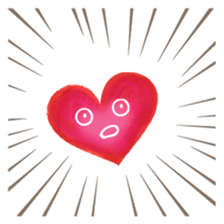 Heart character sticker #15622569
