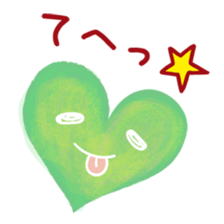 Heart character sticker #15622570