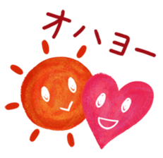 Heart character sticker #15622575