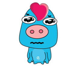 Mischievous Blue Goby sticker #15624626