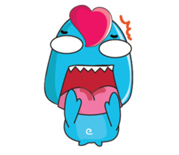 Mischievous Blue Goby sticker #15624627