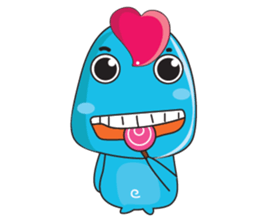 Mischievous Blue Goby sticker #15624629