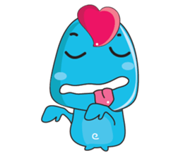 Mischievous Blue Goby sticker #15624630