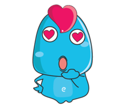 Mischievous Blue Goby sticker #15624633