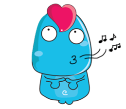 Mischievous Blue Goby sticker #15624635