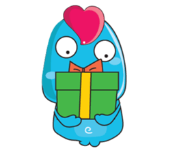 Mischievous Blue Goby sticker #15624637