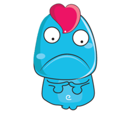 Mischievous Blue Goby sticker #15624638