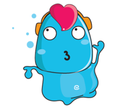 Mischievous Blue Goby sticker #15624639