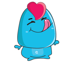 Mischievous Blue Goby sticker #15624640