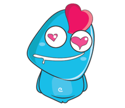 Mischievous Blue Goby sticker #15624642