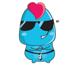 Mischievous Blue Goby sticker #15624644