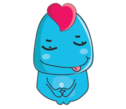 Mischievous Blue Goby sticker #15624645