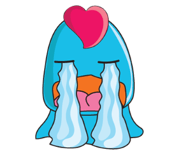 Mischievous Blue Goby sticker #15624649