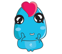 Mischievous Blue Goby sticker #15624653