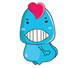 Mischievous Blue Goby sticker #15624655