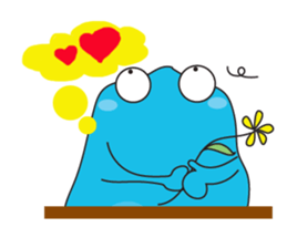 Mischievous Blue Goby sticker #15624658