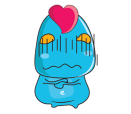 Mischievous Blue Goby sticker #15624659