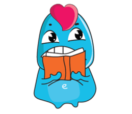 Mischievous Blue Goby sticker #15624660