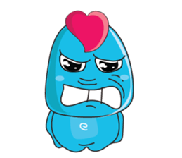 Mischievous Blue Goby sticker #15624662