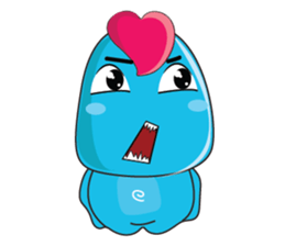 Mischievous Blue Goby sticker #15624664