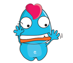 Mischievous Blue Goby sticker #15624665