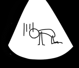 Simple stick figure stickers sticker #15625292