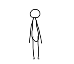 Simple stick figure stickers by teru-teru