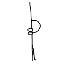 Simple stick figure stickers sticker #15625317