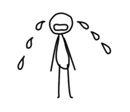 Simple stick figure stickers sticker #15625327