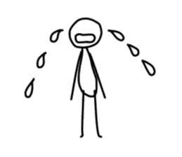 Simple stick figure stickers sticker #15625327