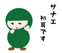 NAME NINJA "SANAE" sticker #15626404