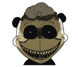 Scary Panda Kibo sticker #15626995