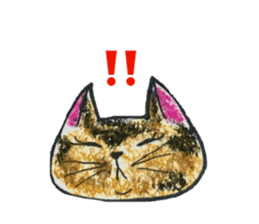 Sabi cat tubaki sticker #15627089