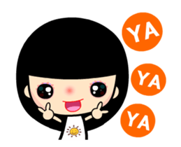 The sunny girl animated version sticker #15627710