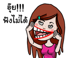 Lady bigmouth sticker #15628159