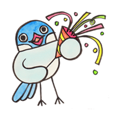 Daily soliloquence of Java sparrow sticker #15628285
